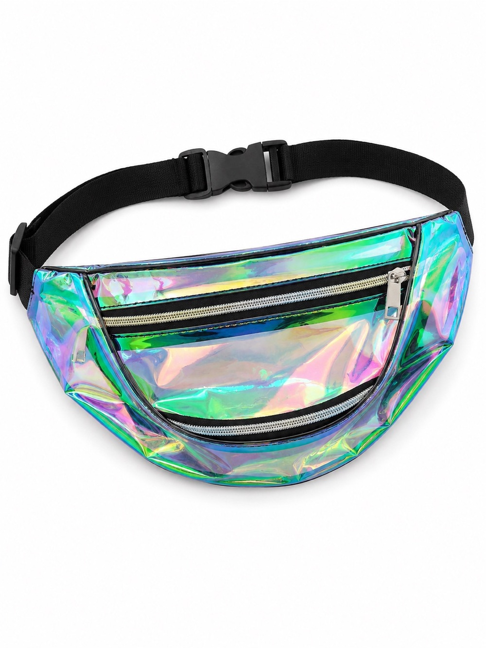 Iridescent Holographic Fanny Pack Belt Bag - Multi  NWOT